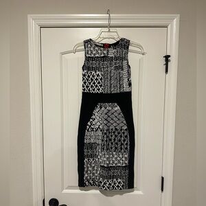 💥LAST DAY💥 Yoana Baraschi Women's Sleeveless Black, White & Orange Dress Size XS